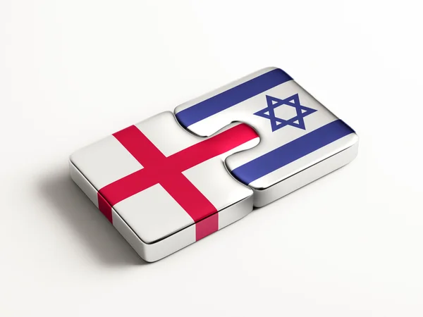 Anglii Izrael logiczne pojęcia — Zdjęcie stockowe