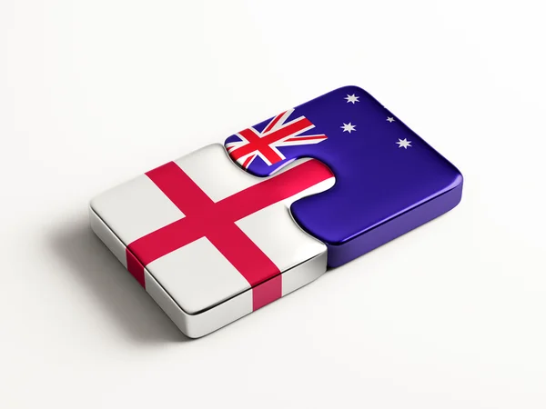 Australien England pussel koncept — Stockfoto
