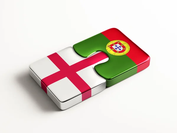 Portugal Angleterre Puzzle Concept — Photo