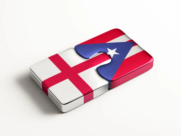 Puerto Rico Inglaterra Puzzle Concepto —  Fotos de Stock