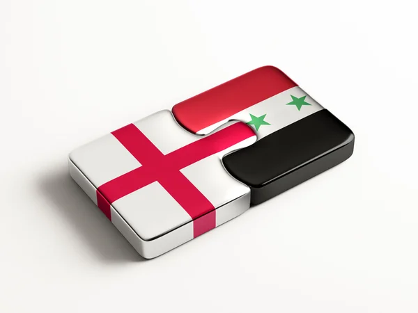 Syrië Engeland puzzel Concept — Stockfoto