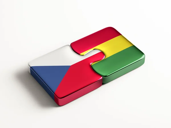 Bolivia Czech Republic  Puzzle Concept — Stock Photo, Image
