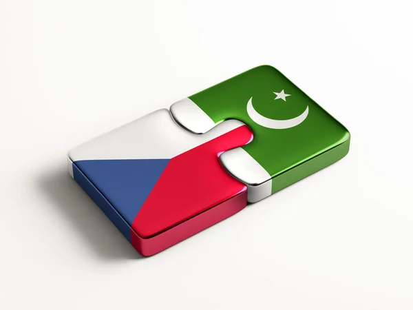 Pakistan Tschechische Republik Puzzle-Konzept — Stockfoto