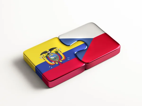 Tschechische Republik ecuador Puzzle-Konzept — Stockfoto