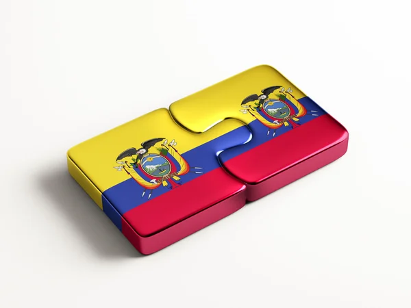 Ecuador puzzle-konzept — Stockfoto