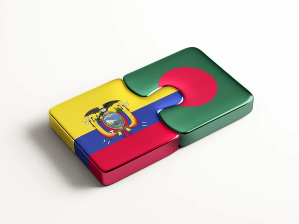 Bangladesh Équateur Puzzle Concept — Photo