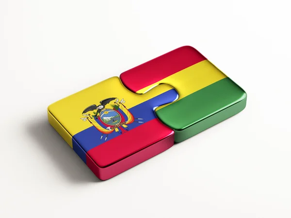 Bolivia Ecuador puzzel Concept — Stockfoto