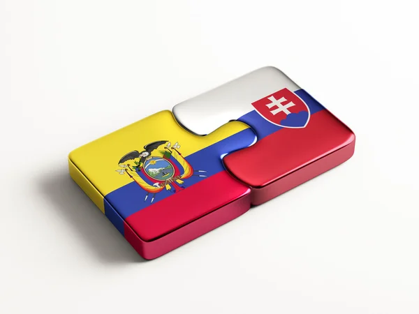 Slowakije Ecuador puzzel Concept — Stockfoto