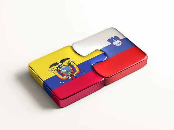 Slovenië Ecuador puzzel Concept — Stockfoto