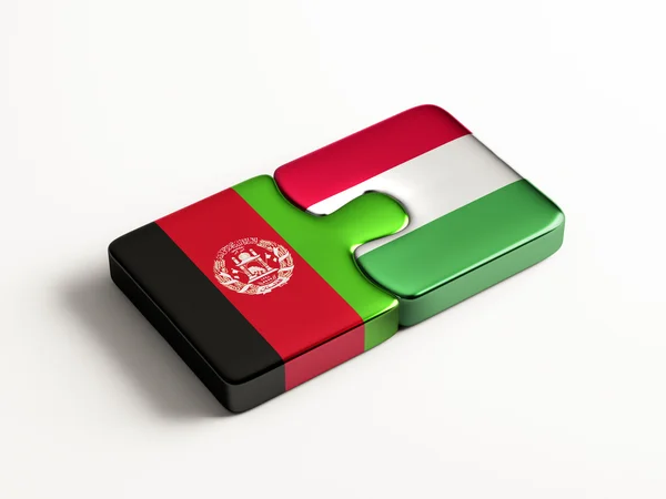 Венгрия Афганистан Puzzle Concept — стоковое фото
