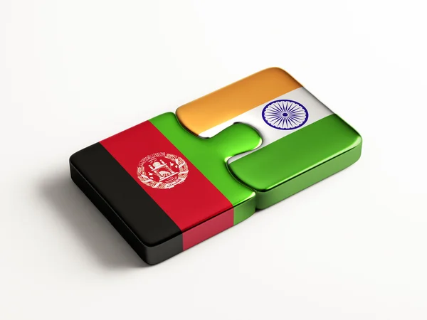 Indie Afganistanie logiczne pojęcia — Zdjęcie stockowe