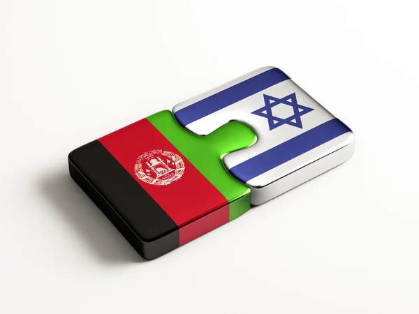 Israel Afghanistan Puzzle Concept — Stock Photo, Image