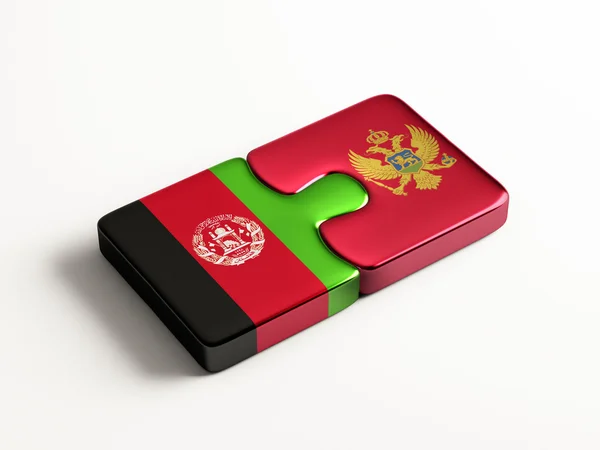 Montenegro Afghanistan Puzzle Concept — Stock Photo, Image