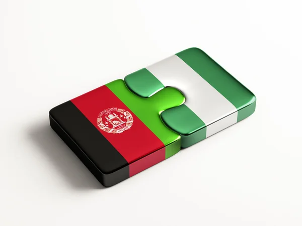 Nigeria Afghanistan puzzel Concept — Stockfoto