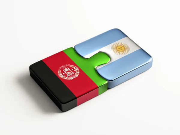 Argentinië Afghanistan puzzel Concept — Stockfoto