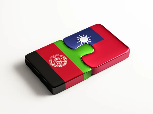 Taiwan Afghanistan puzzel Concept — Stockfoto