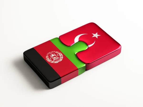 Turecko Afghánistánu logická koncepce — Stock fotografie