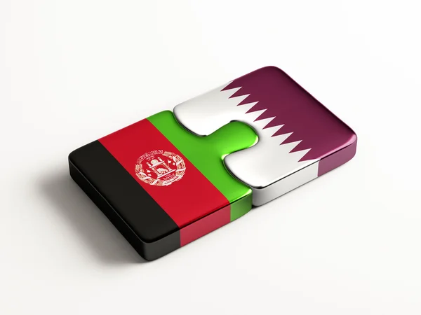 Qatar Afghanistan puzzel Concept — Stockfoto