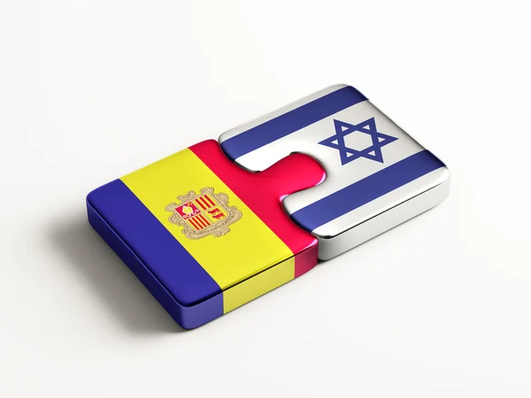 Andorre Israël Puzzle Concept — Photo