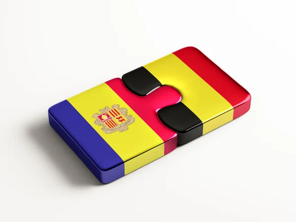 Belgium Andorra  Puzzle Concept — Stock Photo, Image