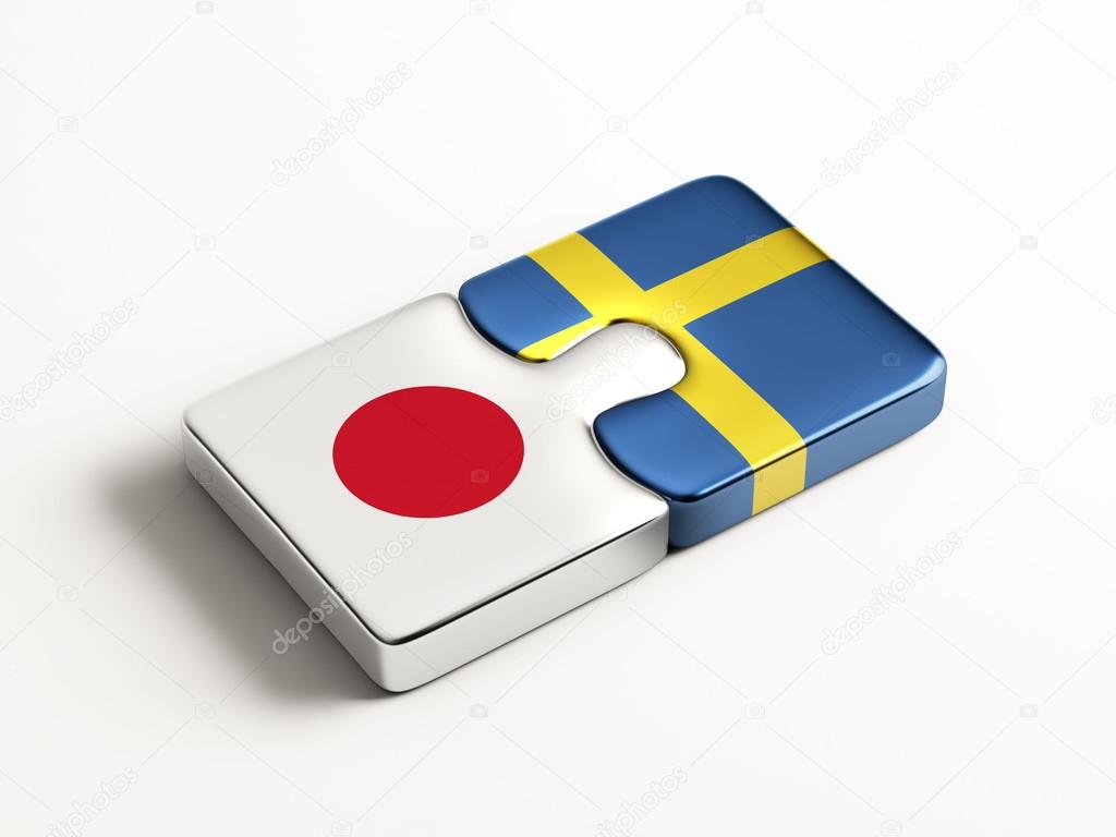 Schweden Japan Puzzle Konzept Stockfotografie Lizenzfreie Fotos C Eabff 56971427 Depositphotos