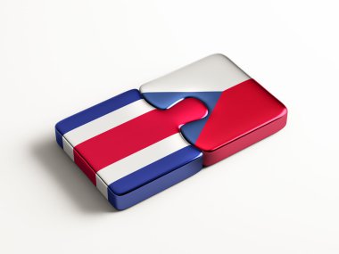 Çek Kosta Rika ülke bulmaca kavramı