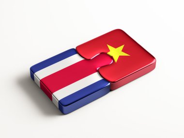 Vietnam Kosta Rika ülke bulmaca kavramı