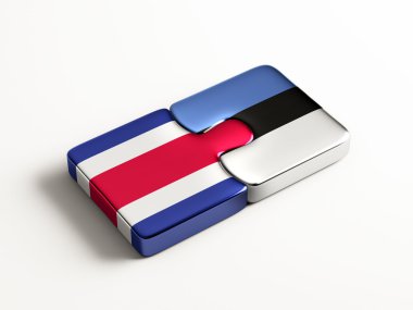 Estonya Kosta Rika ülke bulmaca kavramı