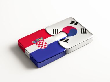 Kore Hırvatistan ülke bulmaca kavramı