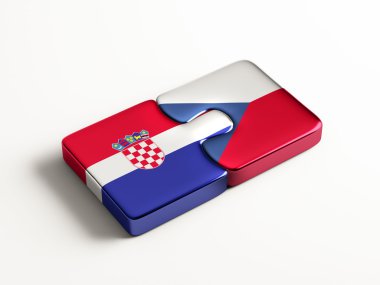 Çek Hırvatistan ülke bulmaca kavramı