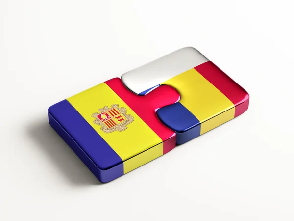 Roemenië Andorra puzzel Concept — Stockfoto