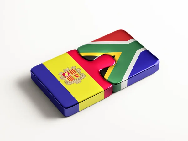 Sudáfrica Andorra Puzzle Concept —  Fotos de Stock