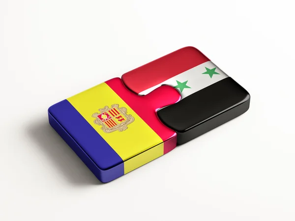 Síria Andorra Puzzle Concept — Fotografia de Stock