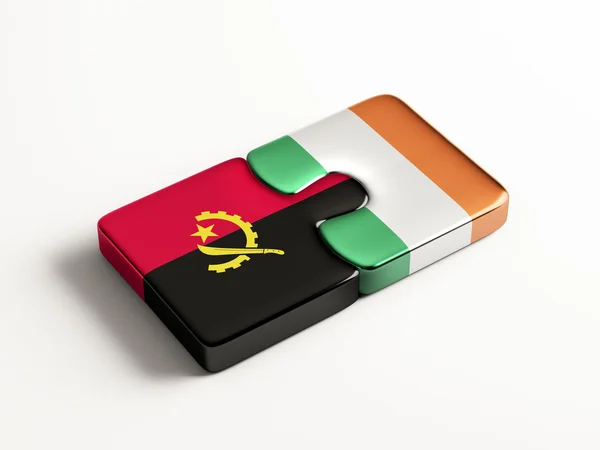 Angola Irlanda Puzzle Concept — Foto Stock