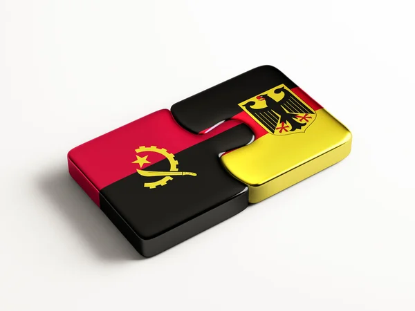 Angola Saksa Puzzle Concept — kuvapankkivalokuva