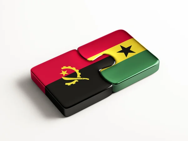 Angola Ghana Puzzle Concepto — Foto de Stock