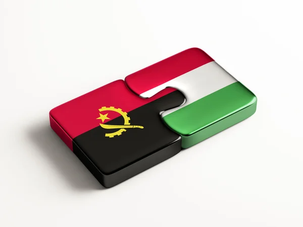 Angola Maďarsko logická koncepce — Stock fotografie