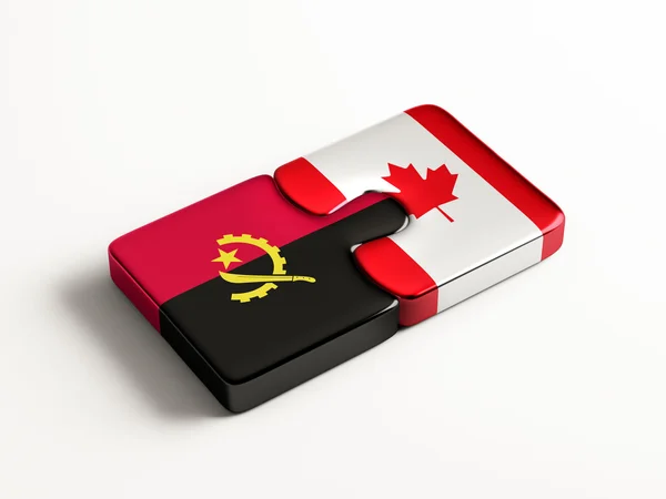 Angola Canada  Puzzle Concept — Stock Photo, Image