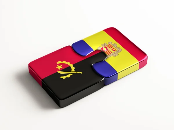 Angola Andorra Puzzle Concepto —  Fotos de Stock