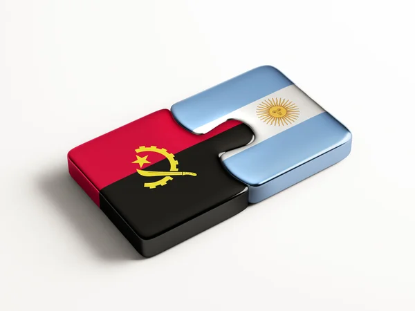 Argentina Angola  Puzzle Concept — Stock Photo, Image