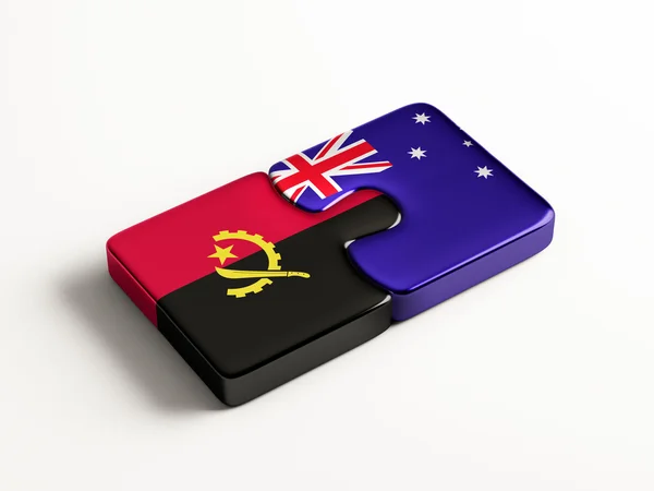 Australia Angola  Puzzle Concept — Stock Photo, Image