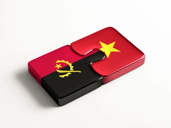 Vietnam Angola  Puzzle Concept — Stock Photo, Image