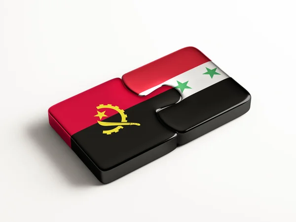 Syrie Angola Puzzle Concept — Photo