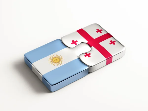 Argentina Georgia  Puzzle Concept — Stock Photo, Image