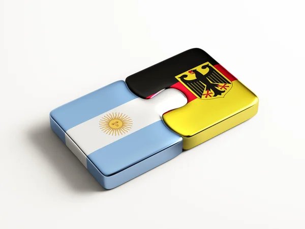 Argentina Germany  Puzzle Concept — Stock Photo, Image