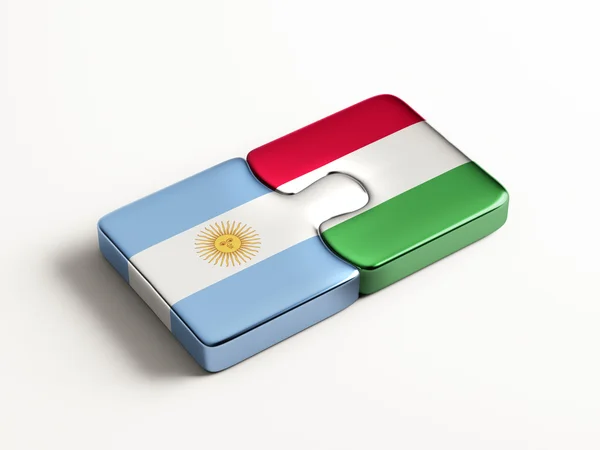 Argentina Hungary  Puzzle Concept — Stock Photo, Image