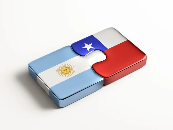 Argentina Chile logická koncepce — Stock fotografie