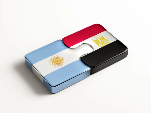 Argentina Egypt  Puzzle Concept — Stock Photo, Image