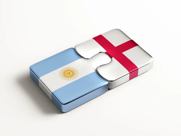 Argentina Inglaterra Puzzle Concepto —  Fotos de Stock