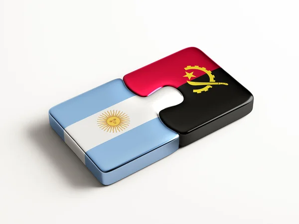 Argentina Angola  Puzzle Concept — Stock Photo, Image